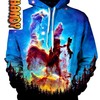 Tree Space Unisex All Over Print 3D Hoodie with Tree Print
