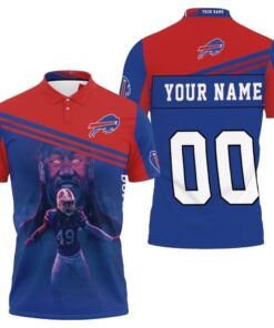 Tremaine Edmunds is a great player on the Buffalo Bills, so celebrate the 2020 NFL season print polo shirt.