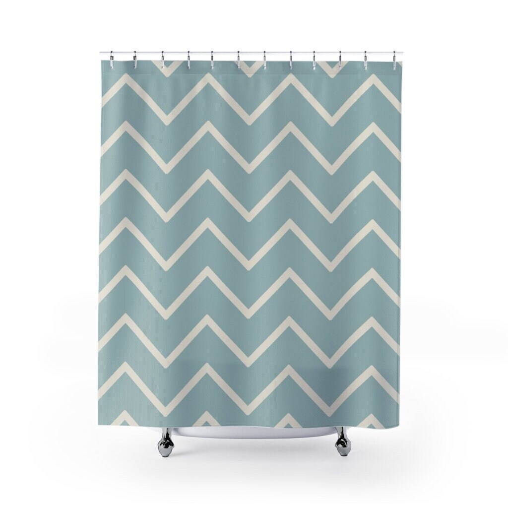 Trendy Contemporary Shower Curtain for College Dorm Room & Bathroom Decor - 71 x 71 inch Design and Bath Accessories