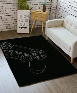 Trendy Crewneck Sweatshirt for Gaming Boys: 3D Printed Carpets with Player Design - Non-Slip for Playrooms and Bedrooms
