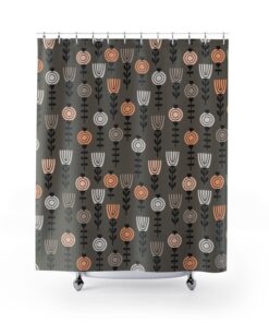Tribal Ethnic Boho College Dorm Shower Curtain, 71 x 71 inch Curtain, Bathroom Decor, Bath Curtain