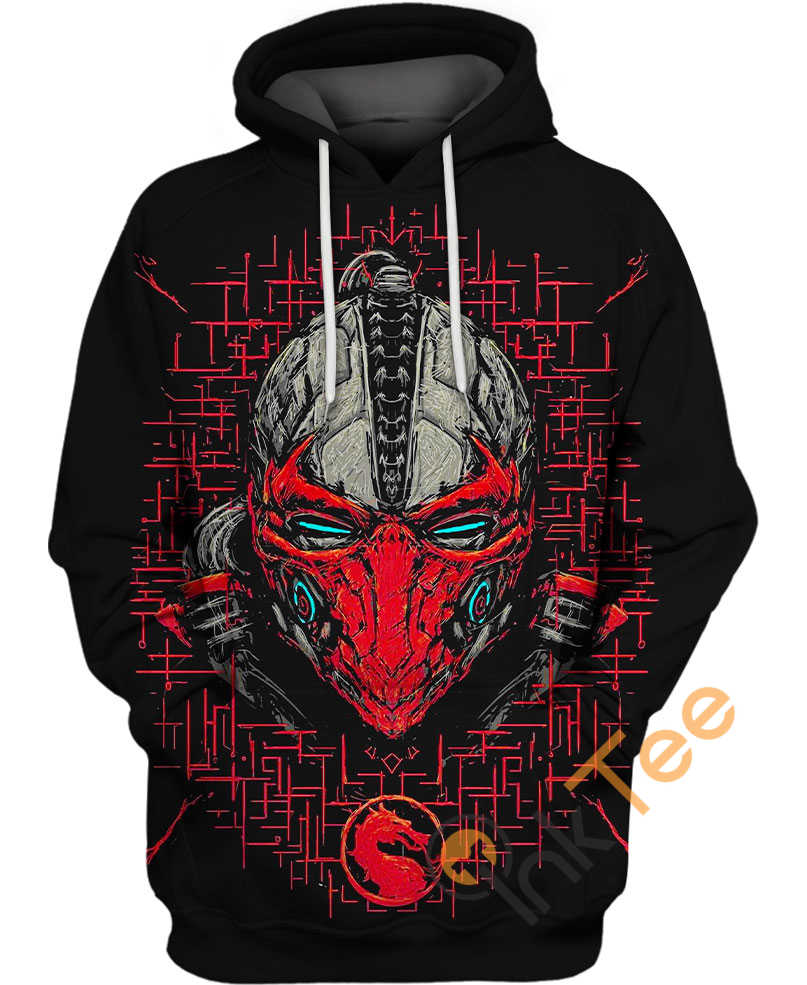 Triborg?s Mask Mortal Kombat Hoodie 3D Print All Over