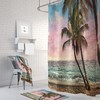 Tropical Beach Shower Curtain Set with Vacation Bath Decor