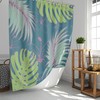Tropical Palm Leaf Shower Curtain | Botanical Monstera Forest | Home Bathroom Decor | House Warming Gift