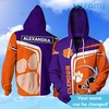 Tropical Patterns Clemson Tigers All Over Print 3D Hoodie