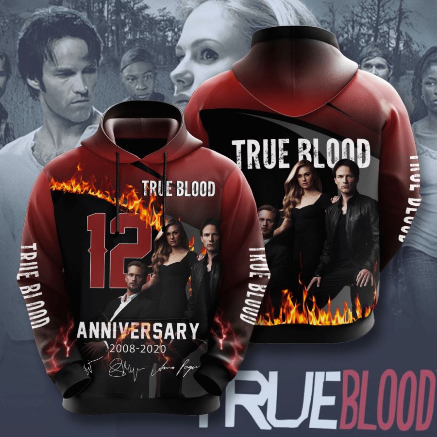 True Blood Gothic Horror Custom Hoodie 3D Print All Over
