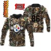 True Fans Hunting Camo - Pittsburgh Steelers 3D All Over Print Hoodie