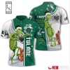 Tulane Green Wave Grinch Steals Christmas with All Over Print Polo T-shirt