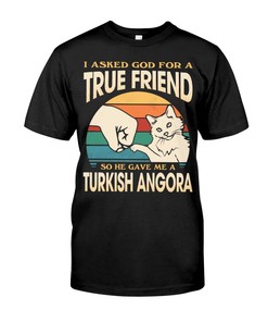 Turkish Angora Cat T-Shirt - A Cute Addition To Your Cat Clothing Collection