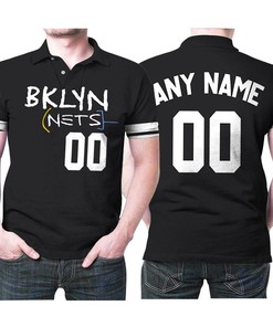 Turn Heads with Personalized Brooklyn Nets Any Name 00 2021 City Edition Black Polo Shirt