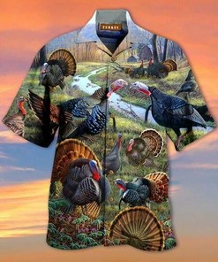 Turn Heads with Turkey All Over Polo Shirt in Unique 3D Print Design