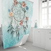 Turquoise Dreamcatcher Shower Curtain with Boho Bathroom Decor