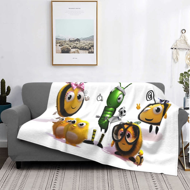 Two Layers Fleece Disney The Hive Blanket for Kids and Adults - Image 3