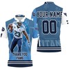 Tye Smith 23 Super Bowl 2021 Tennessee Titans Afc South Champions 3D Print Polo Shirt