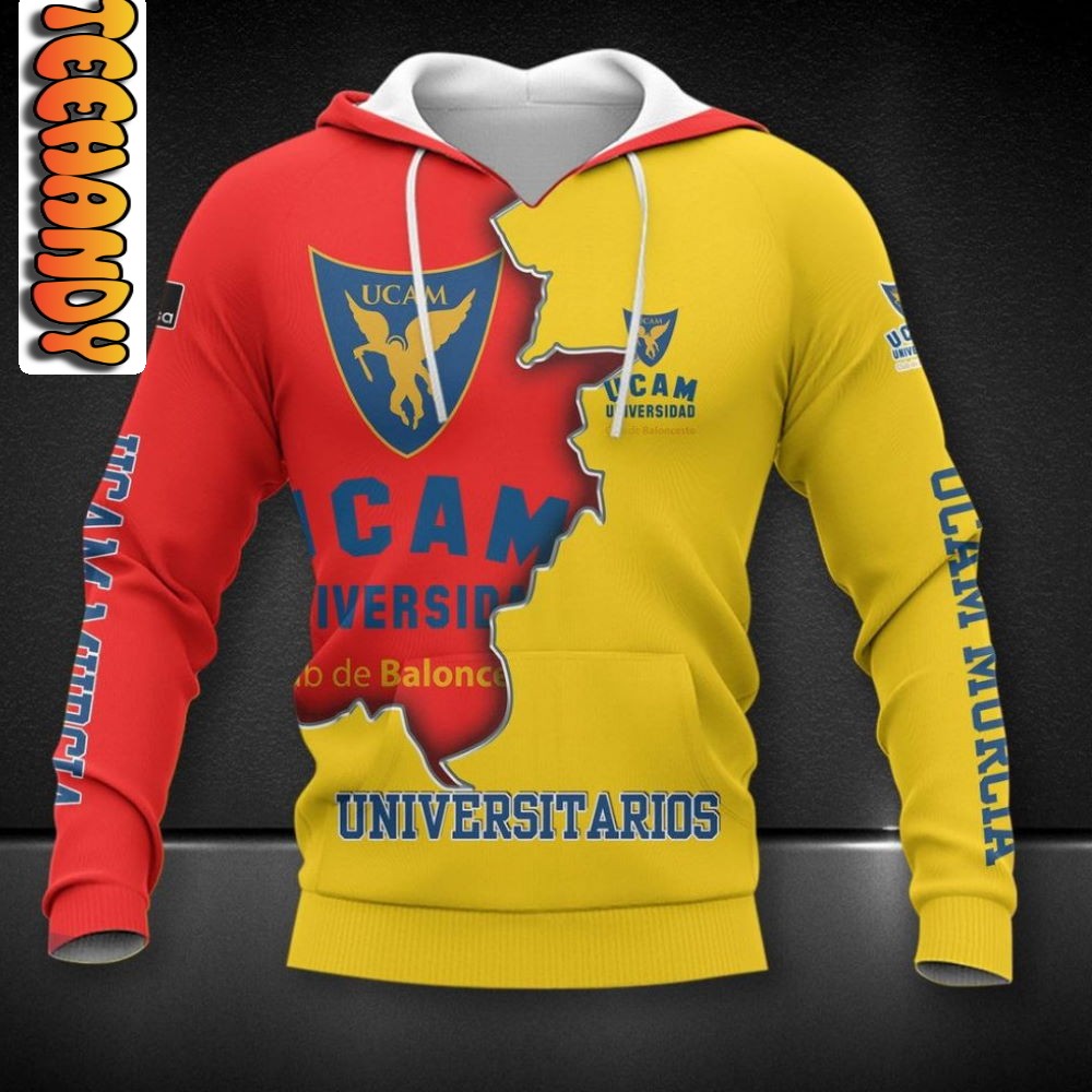 UCAM Murcia All Over Print 3D Hoodie with Team Logo
