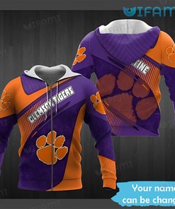 US Flag Clemson Tigers All Over Print 3D Hoodie