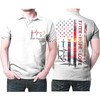US Flag Faith Hope Love Polo Shirt - All Over Print Polo T-Shirt with Athleisure Collar and Breathable Fabric