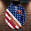 USA Flag All Over Print Hoodie 3D San Francisco 49ers Gift