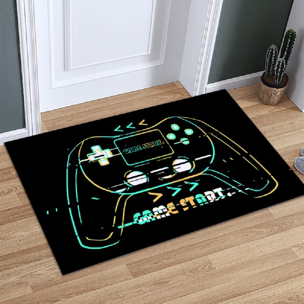 USA Flag Gaming Rug for Boys Bedroom with Controller Gamepad Carpets - Image 2