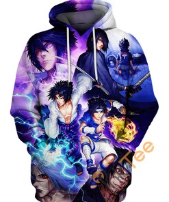 Uchiha Sasuke Storyline Hoodie with 3D Print