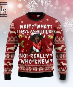 Ugly Christmas Sweater Dog Dachshund 3D All Over Print Polo Shirt with Unique Design