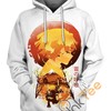 Ukiyo e Breath of Thunder Hoodie with 3D Design