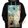 Ukiyo e Delivery Manga Style Hoodie with 3D Pattern