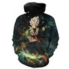 Ultra Instinct Goku and Black Dragon Ball Super Hoodie with 3D Print