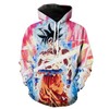 Ultra Instincts Goku Zip Up Dragon Ball Super Goku 3D Hoodie All Over Print