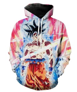 Ultra Instincts Goku Zip Up Dragon Ball Super Goku 3D Hoodie All Over Print