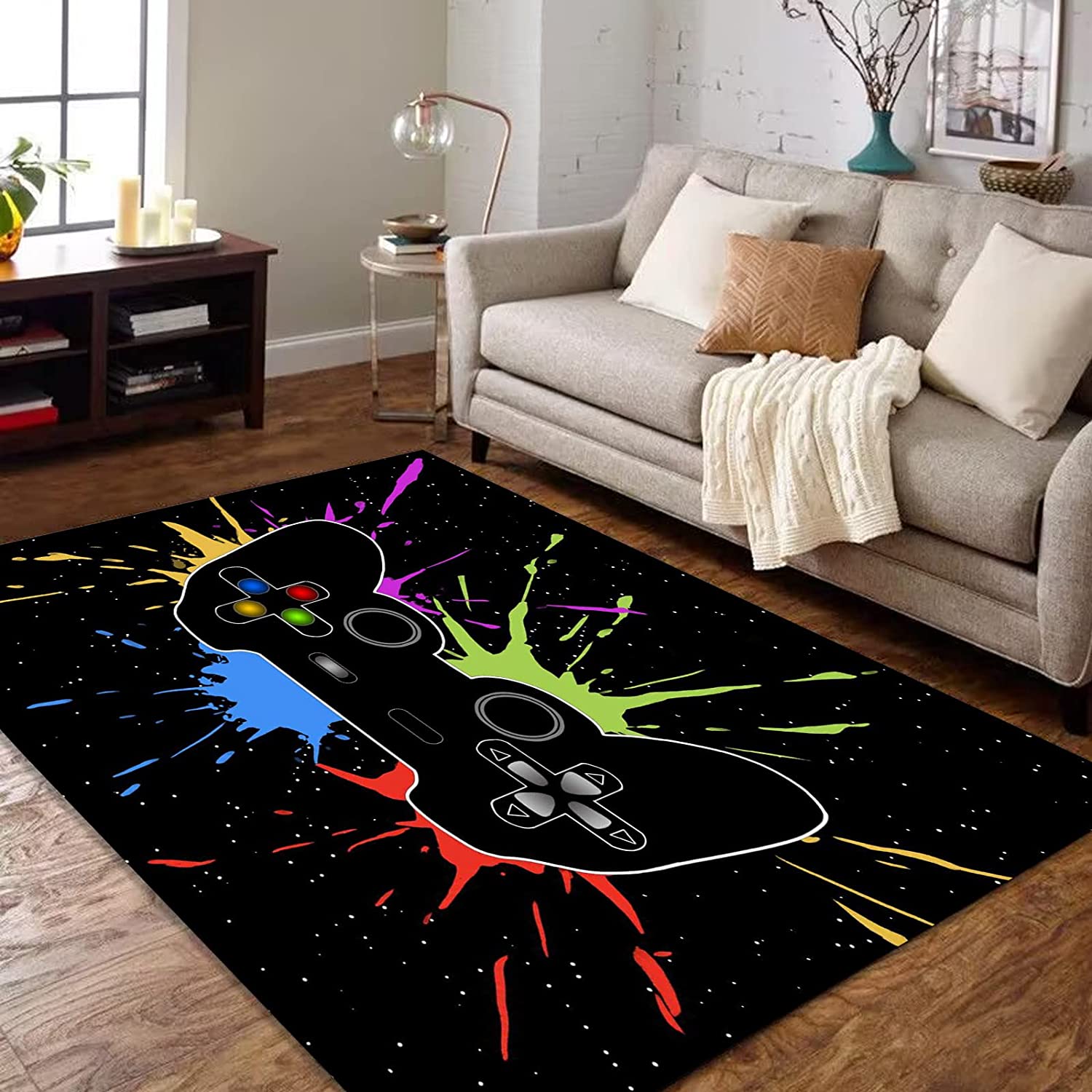 Ultra Soft Gaming Rugs for Boy's Bedroom with Crystal Velvet Material - Image 4