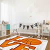 Ultra Soft Modern Area Rug for Children's Bedroom and Nursery with Basketball Design