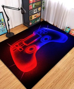 Ultra Soft T-Shirt, Hoodie, and Sweatshirt Gaming Rugs for Boys' Bedroom Decor, Stylish and Comfortable Velvet Rugs for Living Room