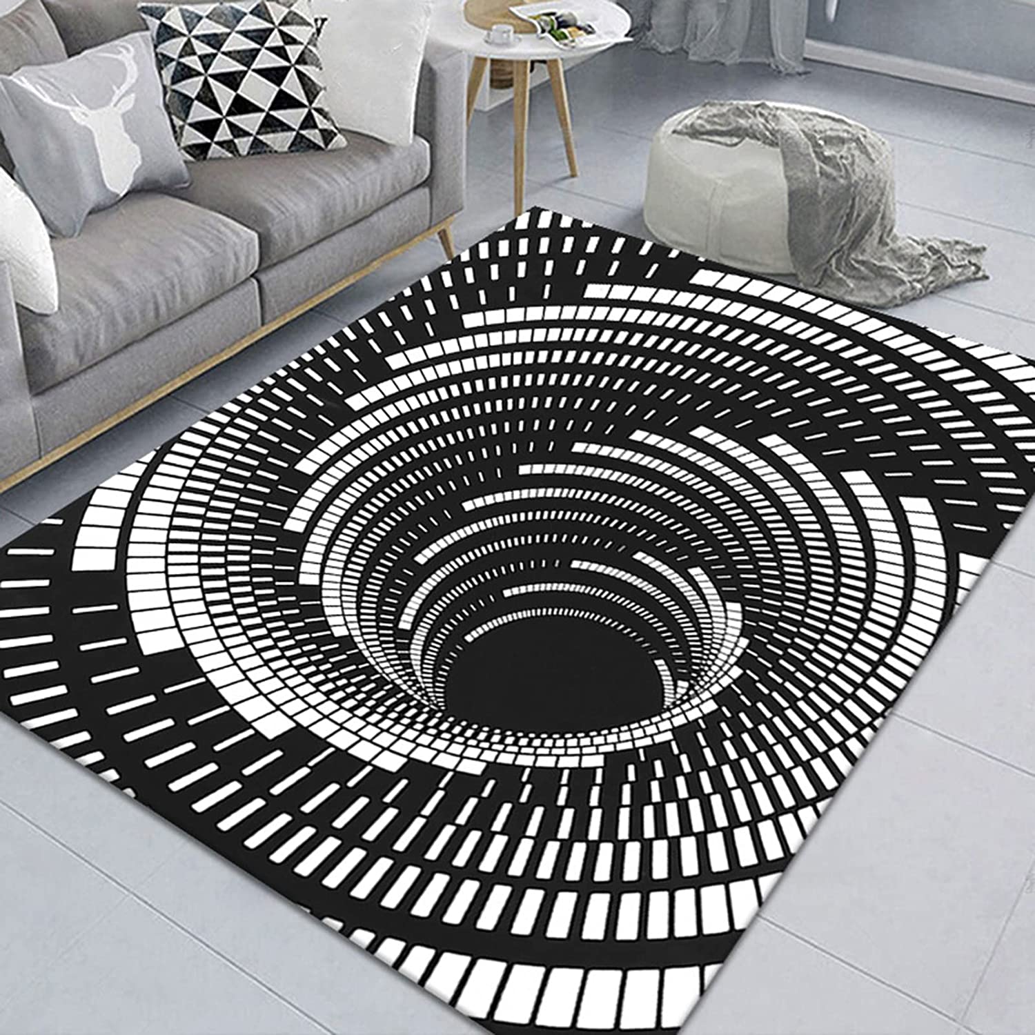 Ultra-Soft 3D Illusion Floral Area Rug - Pastoral Style Design for Cozy Home Decor