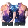 Umbreon and Espeon Pokemon lovers, get your hands on Couple Japanese Anime 3D All Over Print Polo Shirt