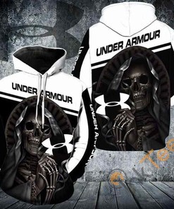 Under Armour Maiden Jesus Skull All Over Print Hoodie