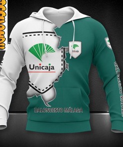 Unicaja All Over Print 3D Hoodie with Team Logo