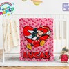 Unicorn Name Blanket for Girls - Personalized Fleece Throw Blanket