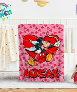 Unicorn Name Blanket for Girls - Personalized Fleece Throw Blanket