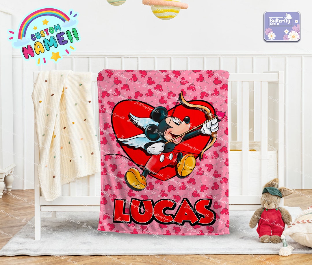 Unicorn Name Blanket for Girls - Personalized Fleece Throw Blanket