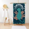 Unique Animal Shower Curtain with Floral Jungle Decor, Eco-Friendly and Waterproof, Hooks Included