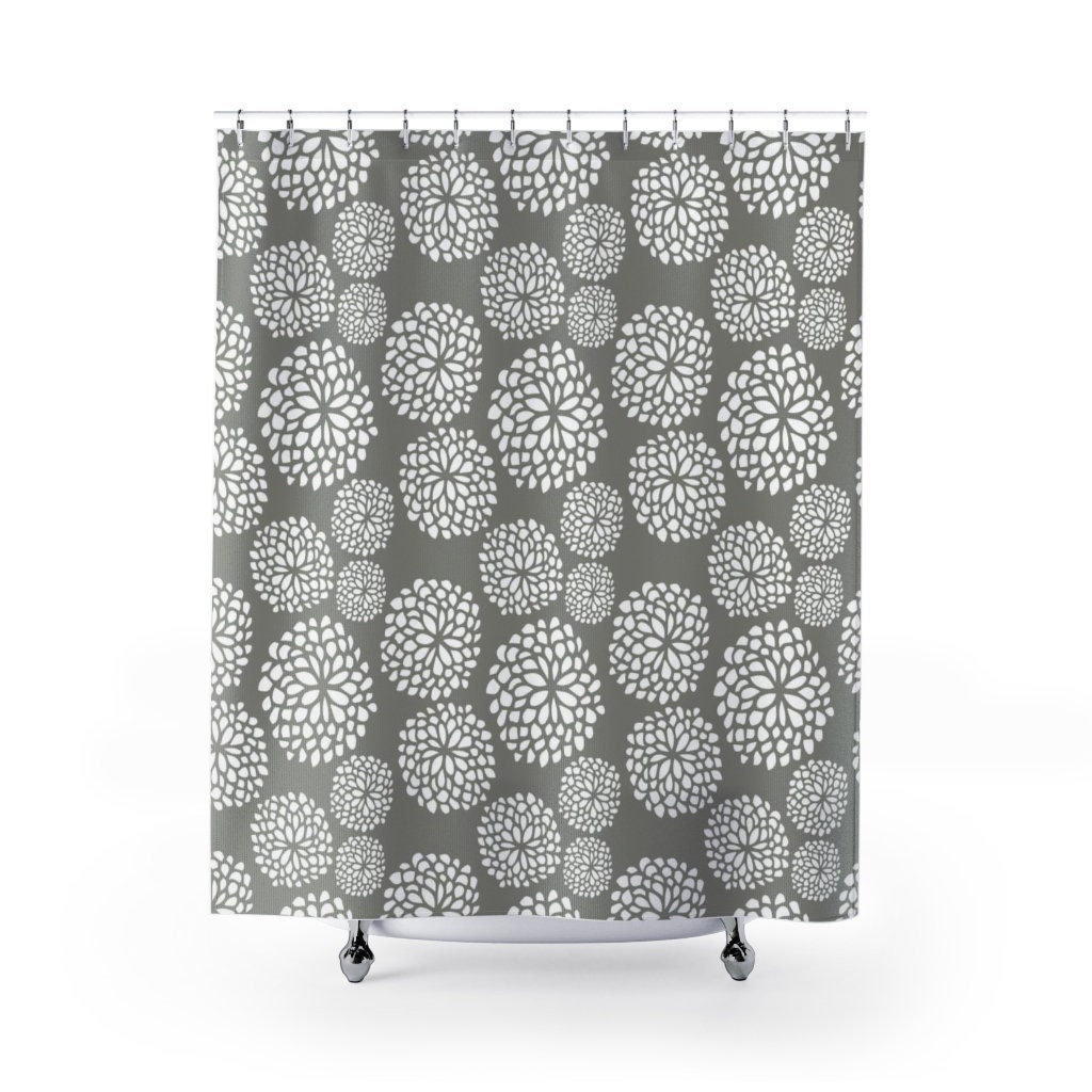 Unique Contemporary 71 x 71 inch Shower Curtain for College Dorm & Bathroom Decor - Bath Curtain Included