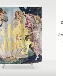 Unique Design Shower Curtain Venus | Bathroom Art Decor Housewarming Gift | Waterproof & Washable