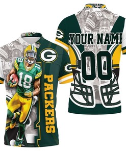 Unique Gift for Fans: Randall Cobb 18 Green Bay Packers Thanks Nfc North Winner Personalized Polo Shirt All Over Print