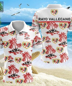 Unique Gift for Fans: Rayo Vallecano Polo Shirt with Polo Collar