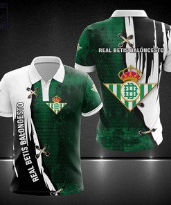 Unique Gift for Fans: Real Betis Baloncesto Polo Shirt with Breathable Fabric