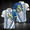 Unique Gift for Fans: Real Madrid Basketball Polo Shirt with Personalized All Over Print