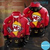 Unique KC Chiefs Youth Hoodie with Halloween Hand Pull Out Logo