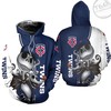 Unique Minnesota Twins Jack Skellington and Zero 3D Hoodie