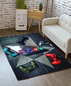 Unique T-Shirt for Boys: Non-Slip Area Rug with 3D Printed Gamepad and Controller Design